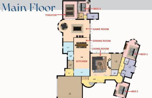 Stunning Spanish-Style Retreat with Pool Sleeps 28 - Foto 7