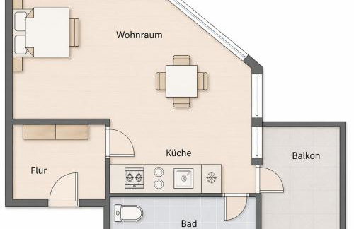 Apart Living - 34 qm Studio mit Balkon, zentral in Sindelfingen - Foto 10