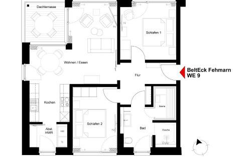 BeltEck - Exklusive Ferienwohnung mit 2 Schlafzimmern und Meerblick - Foto 20