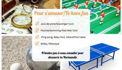 Le Pressoir du Château de Neuville - Piscine chauffée - Jeux - Forêt - Foto 5, Game Room