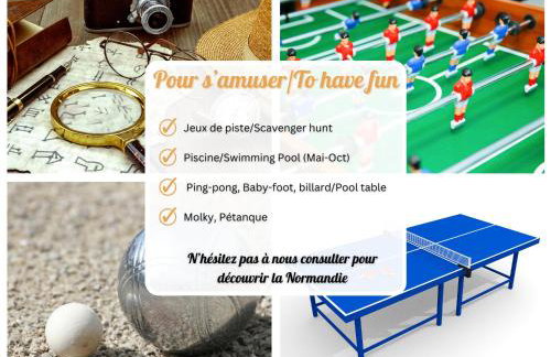 Le Pressoir du Château de Neuville - Piscine chauffée - Jeux - Forêt - Foto 5