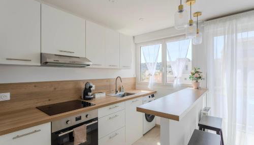Studio lumineux VUE MER - NEUF entre Monaco-Menton - WIFI - Foto 3