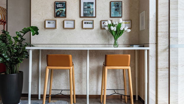 Zona de estar del vestíbulo