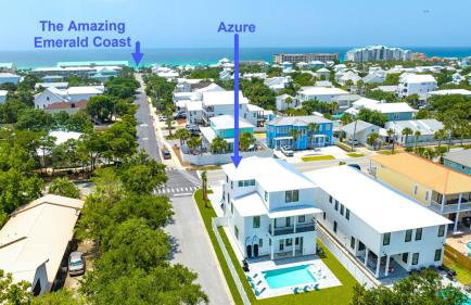 Azure! Sleeps 22! Golf Cart! Beach Access! Pool - Foto 76