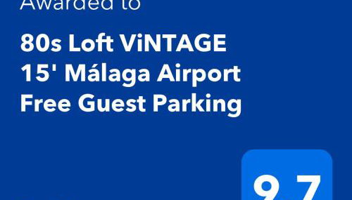 80s Loft ViNTAGE 15' Málaga Airport Free Guest Parking - Foto 2