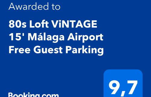 80s Loft ViNTAGE 15' Málaga Airport Free Guest Parking - Foto 2