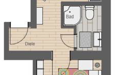 Frisch renovierte Ferienwohnung Abendrot für 2 Personen, zentral gelegen - Foto 2