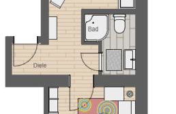 Frisch renovierte Ferienwohnung Abendrot für 2 Personen, zentral gelegen - Foto 2