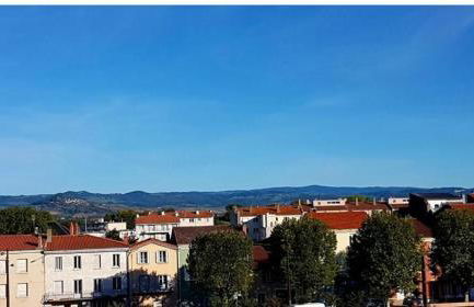 Appartement cosy centre Issoire-Superbe vue Sancy et Livradois-Forez-WiFi - Foto 14