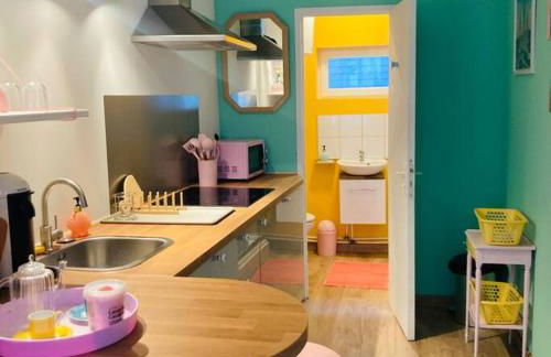 Barbapappart - Un studio coloré dans le centre de Rouen - Foto 9