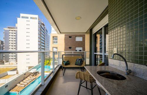 Apto charmoso c/ varanda a 150m da praia ABC0403 - Foto 12