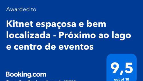 Kitnet espaçosa e bem localizada - Próximo ao lago e centro de eventos - Foto 2