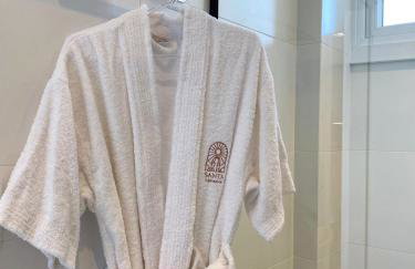 Apê a 450mt Praia da Vila - split, piscina com vista, BBQ e garagem coberta - Photo 16