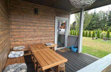 Mazury Dom Oluś nad jeziorem Sasek Wielki z gorącą balia z funkcją jakuzzi - Foto 33