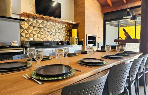 Recanto Sabiá, Área gourmet climatizada, piscina - Foto 53