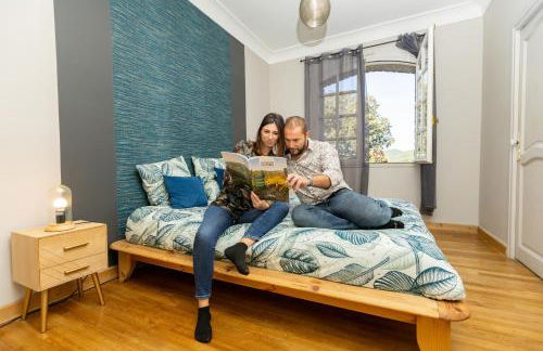 "Les Hauts du Marquet" - Meublé de tourisme 5 Etoiles - Gîte de groupe 15 Personnes en Cévennes - Piscine à débordement - Balnéo - Sauna - Nature - Foto 42