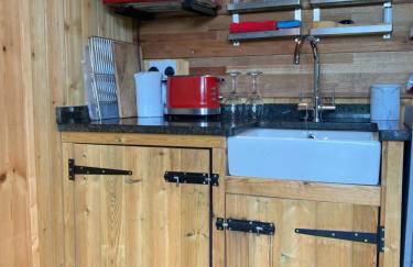 The Shepherd's Hut with cozy logburner - Foto 55
