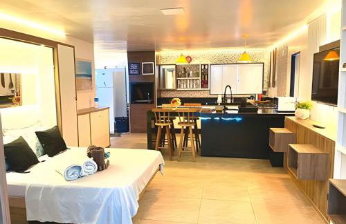 Cobertura pé na areia,Churrasqueira,Varanda,Ar con - Foto 1