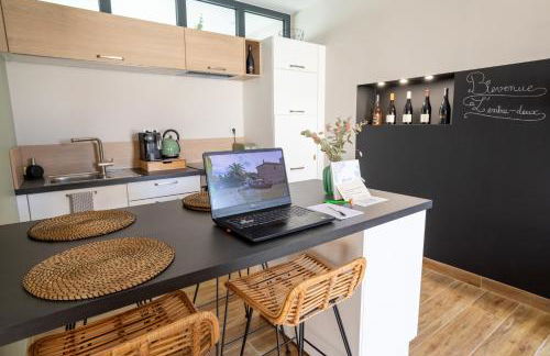 L'entre deux-suite romantique - jacuzzi privatif - clim réversible - wifi - Foto 19