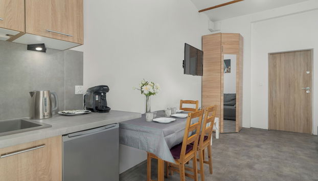 Grey and Beige Poznan Studio by Renters - Foto 3, Habitación