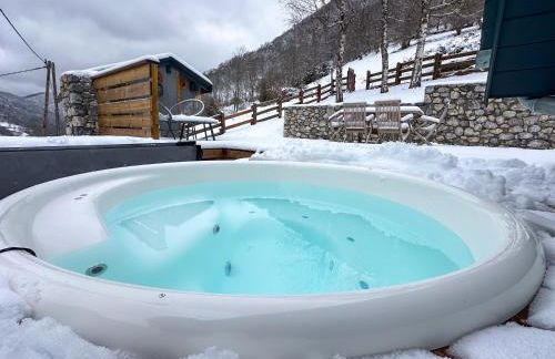 Chalet Le René-Sens - 5 pers - Grande terrasse - bain nordique SPA - Piscine - Foto 50