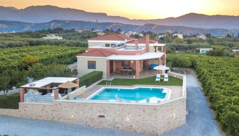 Cretan Vineyard Hill Villa 2 - Foto 2, Garden, sunbed, Garden view