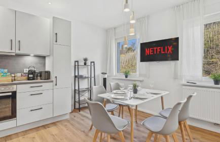 BAT Home Solutions Saarburg Altstadt - alles was ein Hotel nicht bietet - 3 Apartments 45 bis 75 qm für bis zu 12 Personen - direkt unter der Burg - 2 Min zur Altstadt - Weinbergblick, Heimkino und E-Ladesäulen - Foto 34