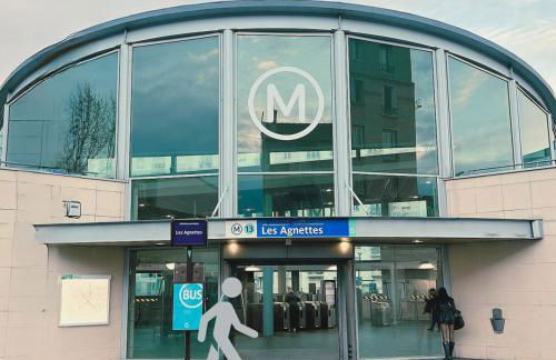 Les Agnettes - Paris Metro - Wifi - Parking - Tout équipé - Foto 12