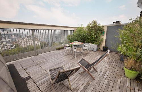 Top floor with Eiffel Tower view and roof top - Foto 28