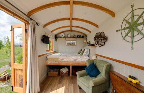 The Acorn - Luxury Shepherds Hut hot tub panoramic views - Foto 9