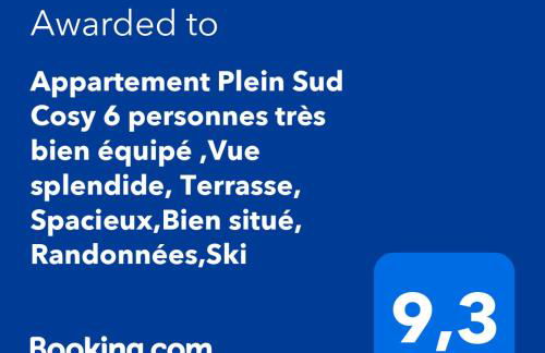 Appartement Plein Sud Cosy 6 personnes très bien équipé ,Vue splendide, Terrasse, Spacieux,Bien situé, Randonnées,Ski - Photo 38