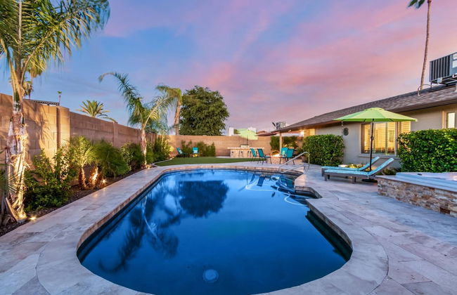 Palm Tree Paradise Heated spa Pool Firepit - Foto 37