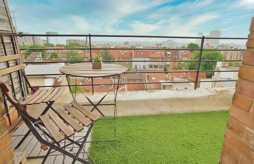 Studio calme et agreable avec terrasse belle vue proche du metro Paris20 - Foto 19