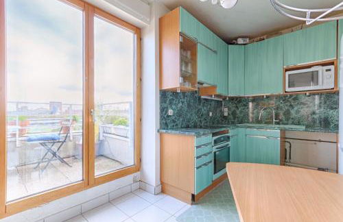 Trois pièces sur parc de la Villette Terrasse et vues - Foto 8