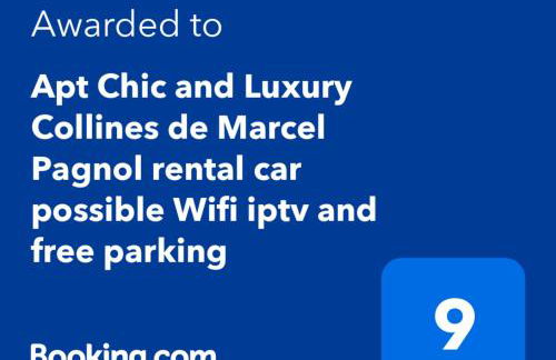 Apt Chic with view on Collines de Marcel Pagnol Wifi free parking and clim - Foto 19