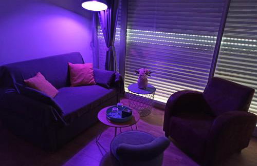 Les Obiones, vue latérale mer, Fort Mahon Plage, magnifique studio cabine 4p, avec balcon , parking privé gratuit, wifi, classé 2 étoiles, exposition plein sud en Baie de Somme - Foto 10