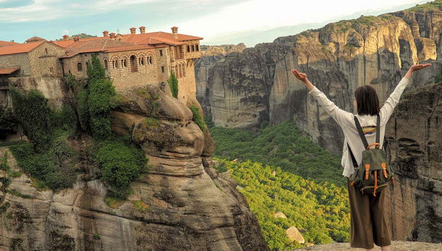Durante il tour dei monasteri di Meteora