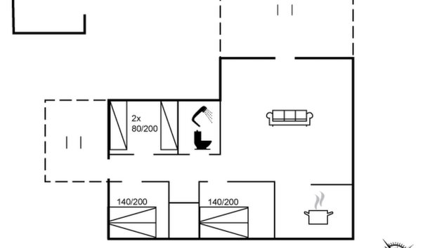 "Halda" - 300m from the sea - Foto 2, Floorplan
