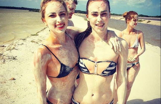 Baño de barro en los manglares de Río Lagartos - Foto 5