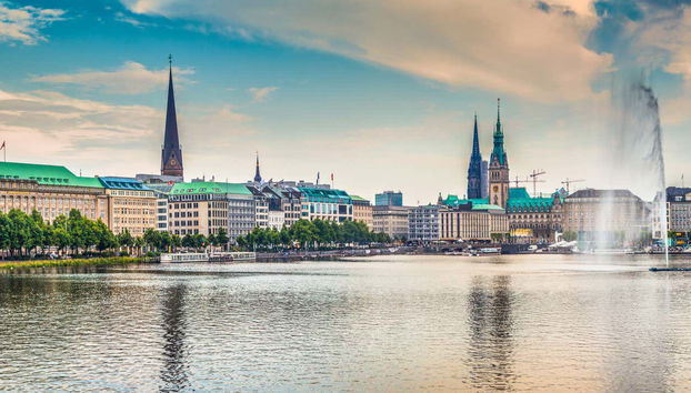 Vue panoramique de Hambourg