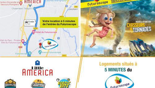 Little America - Appart Hôtel 3km Futuroscope - Foto 2