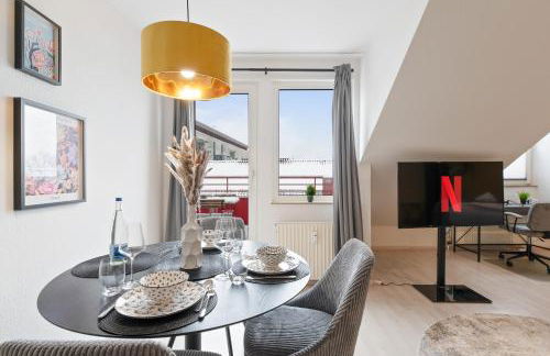 Kingsize Bett, Balkon, Arbeitsplatz, Netflix - Foto 14