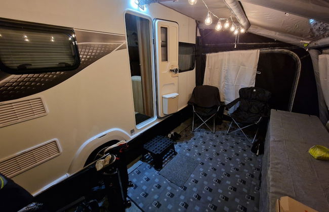Brand new Touring Caravan Sited all Setup Ready - Photo 19