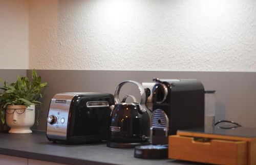 Design-Apartment I direkt im Zentrum von Bad Krozingen I Boxspring I Terrasse mit Garten & direktem Parkplatz I Boxspring I Nespresso - Foto 18