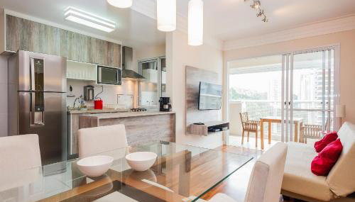 BHaus Morumbi IN Jardim Sul - 50m2 - Cama Queen - Linda Vista 12o andar - Apartamento 1 quarto com Varanda - Shopping Jardim Sul - Vaga de Garagem - Piscina - Academia - Acomoda 3 pessoas - IN1 - Foto 1