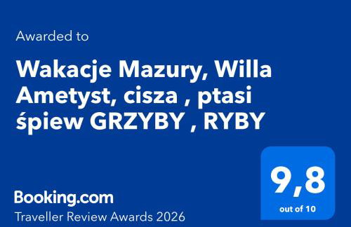 Wakacje Mazury, Willa Ametyst, cisza , ptasi śpiew , GRZYBY , RYBY - Foto 50