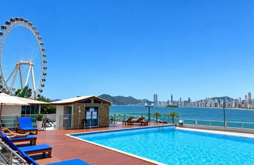 Loft Internacional Residence c linda vista do mar - Praia, Piscina e Garagem - Foto 3