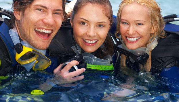 Enjoying the diving experience in Tossa de Mar