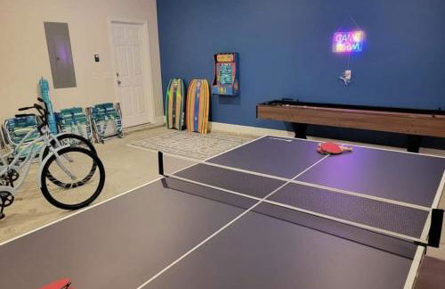 New 5BR Beach Access Heated Pool Free Golf Cart Game Rm - Foto 53