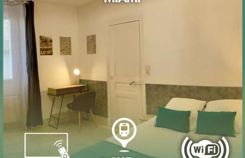 Room Miami Proche Gare 400m - Photo 1